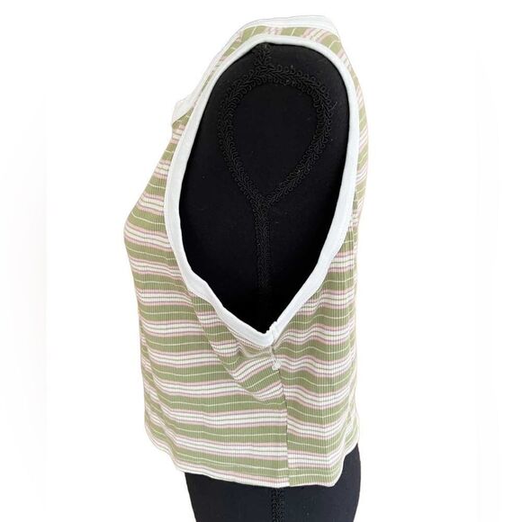 NWOT BP Ringer Tank, Green Kalee Stripe, size 2X - Picture 6 of 11